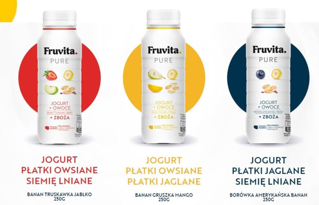 fruvita pure, pyszny zdrowy jogurt, dobry jogurt z biedronki